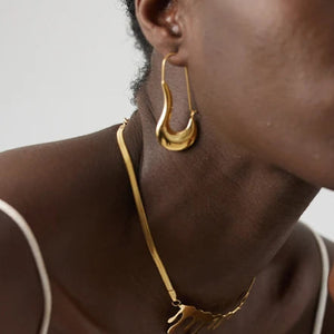 Amari Geometric Hoop Earrings