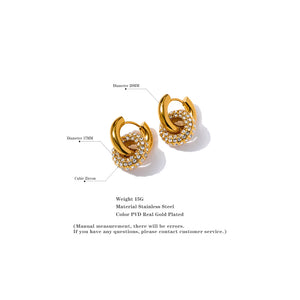 Golden Huggie Hoop Earrings