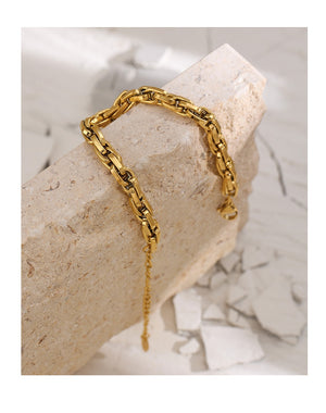 Lola Chain Texture Bracelet