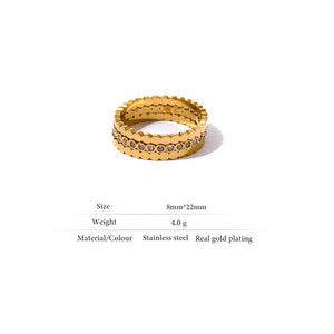 Shop Nneoma Cubic Zirconia Round Ring | JEOMA JEWELLERY