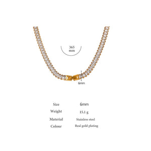 Shop Zikora Shiny Cubic Zirconia Necklace| JEOMA JEWELLERY